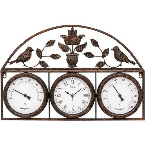 4037445158528 - Funkwanduhr AMS F5967 braun Wanduhren B H L 66cm x 5cm x 44cm QuarzuhrWohnzimmerEsszimmerKücheArbeitszimmerBüroFlur 4037445158528 - Funkwanduhr AMS F5967 braun Wanduhren B H L 66cm x 5cm x 44cm QuarzuhrWohnzimmerEsszimmerKücheArbeitszimmerBüroFlur