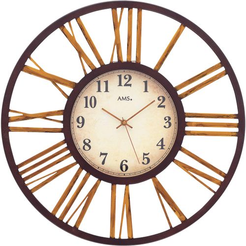 4037445160750 - Funkwanduhr AMS braun (bronzefarben) Wanduhren Ø 50cm QuarzuhrWohnzimmerEsszimmerKücheArbeitszimmerBüroFlur 4037445160750 - Funkwanduhr AMS braun (bronzefarben) Wanduhren Ø 50cm QuarzuhrWohnzimmerEsszimmerKücheArbeitszimmerBüroFlur