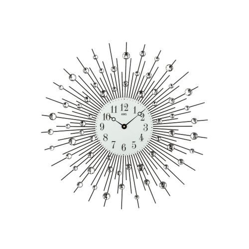 4037445142732 - Wanduhr AMS 9380 silber (silberfarben) Wanduhren Ø 60cm QuarzuhrWohnzimmerEsszimmerKücheArbeitszimmerBüroFlur 4037445142732 - Wanduhr AMS 9380 silber (silberfarben) Wanduhren Ø 60cm QuarzuhrWohnzimmerEsszimmerKücheArbeitszimmerBüroFlur
