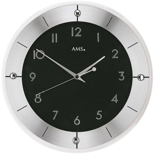 4037445138001 - Funkwanduhr AMS F5849 silber (silberfarben schwarz) Wanduhren Ø 31cm QuarzuhrMineralglasWohnzimmerEsszimmerKücheArbeitszimmerFlur 4037445138001 - Funkwanduhr AMS F5849 silber (silberfarben schwarz) Wanduhren Ø 31cm QuarzuhrMineralglasWohnzimmerEsszimmerKücheArbeitszimmerFlur