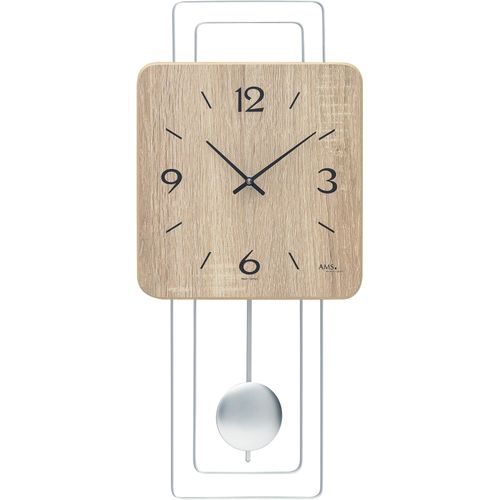 4037445160958 - Pendelwanduhr AMS braun (silberfarben hellbraun) Wanduhren B H L 23cm x 5cm x 50cm Quarzuhr MessinggehäuseEsszimmerWohnzimmerMade in Germany 4037445160958 - Pendelwanduhr AMS braun (silberfarben hellbraun) Wanduhren B H L 23cm x 5cm x 50cm Quarzuhr MessinggehäuseEsszimmerWohnzimmerMade in Germany