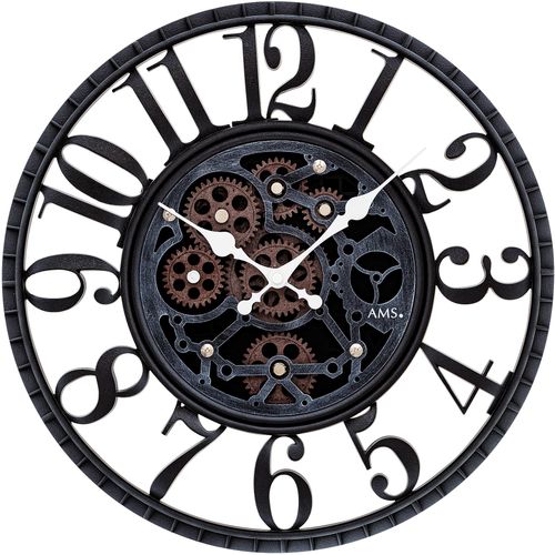 4037445159280 - Wanduhr AMS W9634 grau (anthrazit) Wanduhren H 6cm QuarzuhrWohnzimmerEsszimmerKücheArbeitszimmerBüro Flur 4037445159280 - Wanduhr AMS W9634 grau (anthrazit) Wanduhren H 6cm QuarzuhrWohnzimmerEsszimmerKücheArbeitszimmerBüro Flur