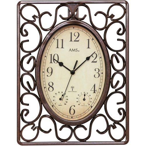 4037445153103 - Funkwanduhr AMS F5976 braun Wanduhren B H L 5cm x 31cm x 23cm QuarzuhrWohnzimmerEsszimmerKücheArbeitszimmerBüroFlur 4037445153103 - Funkwanduhr AMS F5976 braun Wanduhren B H L 5cm x 31cm x 23cm QuarzuhrWohnzimmerEsszimmerKücheArbeitszimmerBüroFlur