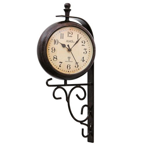 4037445152168 - Funkwanduhr AMS F5961 braun Wanduhren B H L 10cm x 38cm x 18cm QuarzuhrWohnzimmerEsszimmerKücheArbeitszimmerBüroFlur 4037445152168 - Funkwanduhr AMS F5961 braun Wanduhren B H L 10cm x 38cm x 18cm QuarzuhrWohnzimmerEsszimmerKücheArbeitszimmerBüroFlur