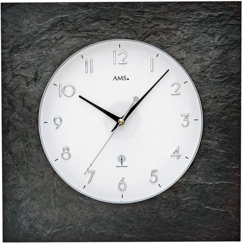 4037445157460 - Funkwanduhr AMS F5546 schwarz Wanduhren Ø 34cm Made in GermanySchieferWohnzimmerEsszimmerKücheArbeitszimmerFlur 4037445157460 - Funkwanduhr AMS F5546 schwarz Wanduhren Ø 34cm Made in GermanySchieferWohnzimmerEsszimmerKücheArbeitszimmerFlur
