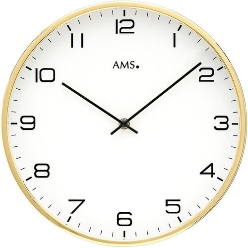 4037445158603 - Wanduhr AMS W9657 gold (goldfarben) Wanduhren H 5cm QuarzuhrWohnzimmerEsszimmerKücheArbeitszimmerBüroFlur 4037445158603 - Wanduhr AMS W9657 gold (goldfarben) Wanduhren H 5cm QuarzuhrWohnzimmerEsszimmerKücheArbeitszimmerBüroFlur