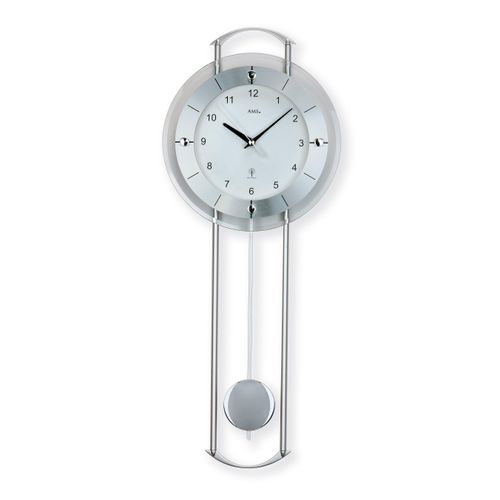 4037445141223 - Funk-Pendelwanduhr AMS F5254 silber (silberfarben) Wanduhren B L 66cm x 24cm Quarzuhr Aluminium- MetallgehäuseEsszimmerWohnzimmer 4037445141223 - Funk-Pendelwanduhr AMS F5254 silber (silberfarben) Wanduhren B L 66cm x 24cm Quarzuhr Aluminium- MetallgehäuseEsszimmerWohnzimmer