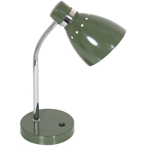 8712746161380 - Schreibtischleuchte Tischlampe Leseleuchte Spot verstellbar grün 1xE27 chrom