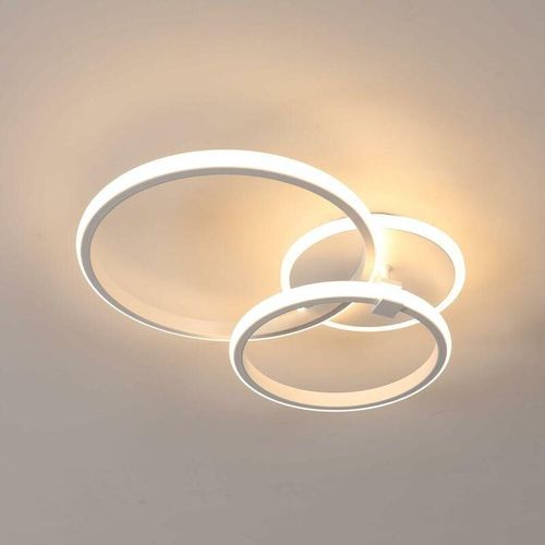 0699978671000 - Moderne LED-Deckenleuchte 42 W 3500 lm runde Deckenlampe LED-Kronleuchter-Deckenleuchte aus Aluminium und Acryl für Wohnzimmer Schlafzimmer