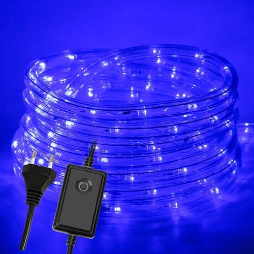 0726504700535 - Guirlande lumineuse à led de 30 m - Pour extérieur et intérieur - Bleu - Guirlande lumineuse pour chambre jardin fête mariage - Swanew