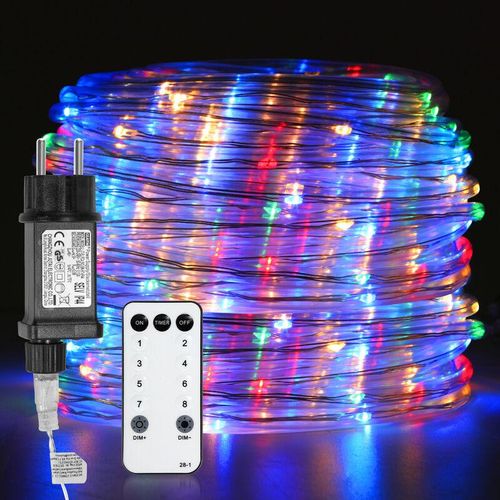 9460565086757 - TolleTour 20M LED Lichterschlauch LED Lichterkette 8 Modi IP65 Wasserdicht Lichtschlauch Außen Garten Party Weihnachten Deko Bunt