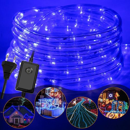 9475631353473 - Swanew - led Lichterschlauch Lichterschläuche Lichterkette Lichtschlauch Partylicht Party Garten blau-30m - blau