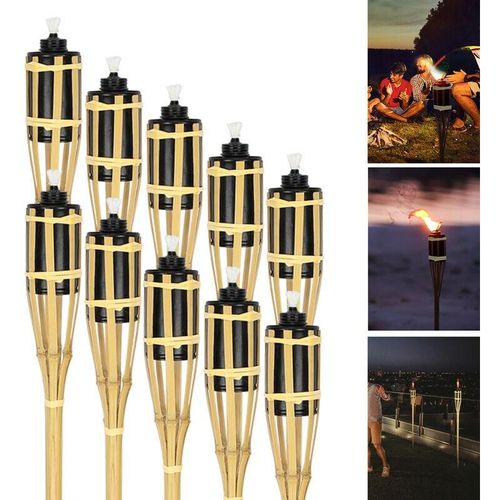 0962063622646 - Swanew - torche de jardin pour lextérieur Set de 40 Torche de Bambou avec Mèche dambiance Décoration Lampe à Huile Hauteur 90cm 0962063622646 - Swanew - torche de jardin pour lextérieur Set de 40 Torche de Bambou avec Mèche dambiance Décoration Lampe à Huile Hauteur 90cm