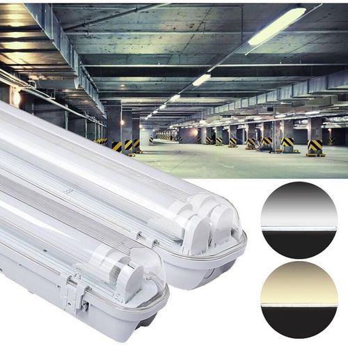 0726504529693 - Luminaire led anti-humidité 24W 150cm Blanc Neutre Plafonnier de Bureau pour Salle de Bain Cave Cuisin - Swanew