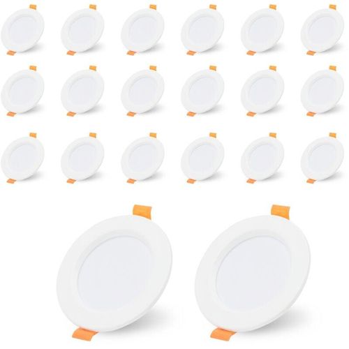 9051291153549 - Swanew - 20x spots encastrables led spots encastrables 5W spots de plafond -blanc chaud 3200K