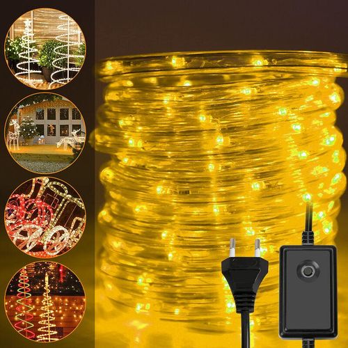 0726505945850 - Led Lichterschlauch Lichterschläuche Lichterkette Lichtschlauch Partylicht Party Garten Warmweiß-20m - Warmweiß - Tolletour