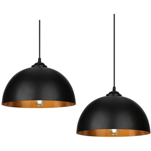 9441002118323 - Randaco - swanew 2x Suspension Luminaire suspensions design vintage luminaire plafonnier salon salle à manger Industrielle Métal Retro E27