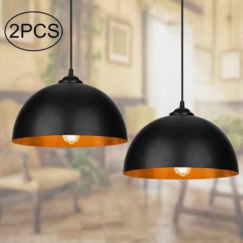 9441002123815 - Swanew - 2x Suspension Industrielle Vintage Suspension Luminaire design luminaire plafonnier salon salle à manger Métal Retro E27 9441002123815 - Swanew - 2x Suspension Industrielle Vintage Suspension Luminaire design luminaire plafonnier salon salle à manger Métal Retro E27