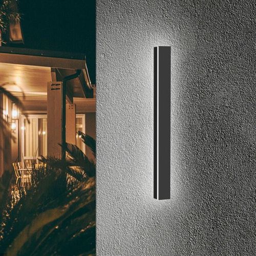 9460565001941 - Swanew - Applique linéaire led intégrée Applique murale led Lampe de couloir Extérieur Escalier Vestiaire 80cm 18W Blanc froid