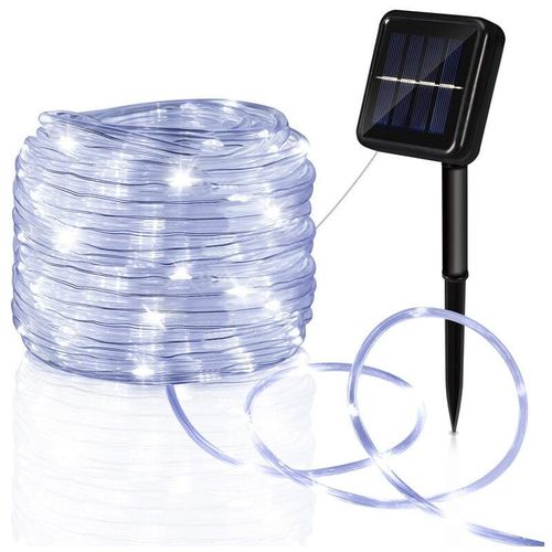 9460565042203 - Randaco - Tuyau de lumière solaire tuyau de lumière led chaîne lumineuse filet de lumière extérieure blanc froid 30M