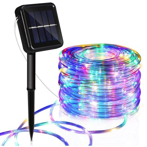 9460565042258 - Randaco - Tuyau de lumière solaire tuyau de lumière led chaîne lumineuse filet de lumière extérieure rgb 20M