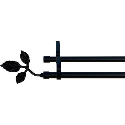 4042627453629 - Gardinenstange INDEKO Toskana Gardinenstangen Gr L 390 cm Ø 16 mm 1 St 2 läufig schwarz Gardinenstangen nach Maß 4042627453629 - Gardinenstange INDEKO Toskana Gardinenstangen Gr L 390 cm Ø 16 mm 1 St 2 läufig schwarz Gardinenstangen nach Maß