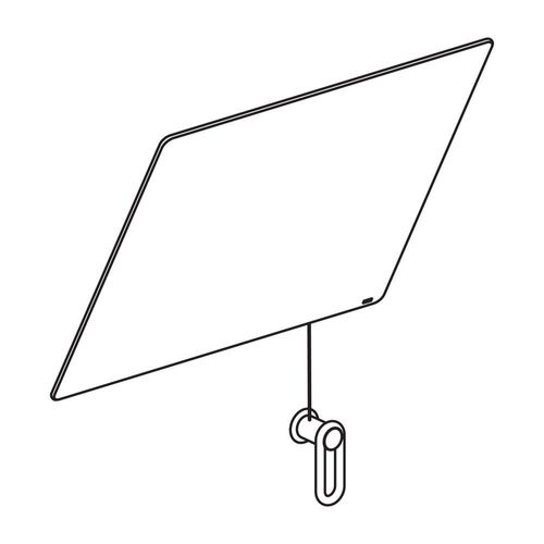 4014884655191 - Kippspiegel Serie 801 mit Seilumlenkung B 600mm H 540mm reinweiß 80101100 99 4014884655191 - Kippspiegel Serie 801 mit Seilumlenkung B 600mm H 540mm reinweiß 80101100 99