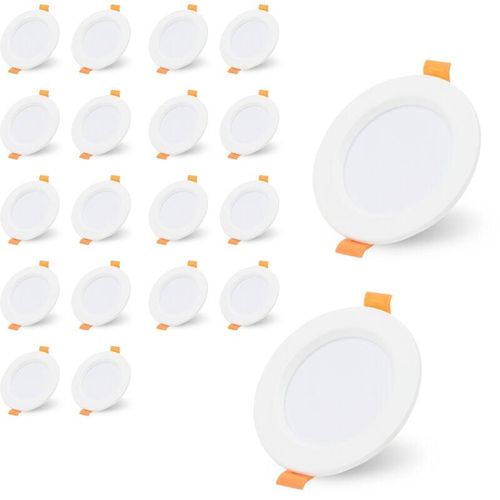 9469695509303 - Einfeben - swanew Lot de 20 Spot led encastrable pour plafond 5W spots de plafondspots encastrables led spots encastrables -blanc chaud 3200K