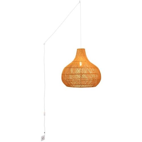 8435427130399 - Barcelona Led - Pendelleuchte aus Naturfasern Samoa mit Schalter und Stecker