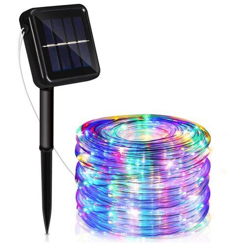 9460565042449 - TolleTour Guirlande Lumineuse Exterieure Solaire etancheavec 8 Modes pour la Decoration Exterieur Jardin Arbres32m 300 LED(Multicolore)