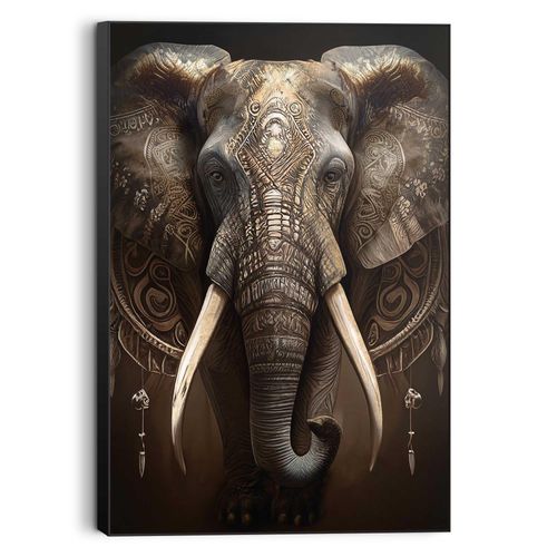 8714597661712 - Bild DECORATED ELEPHANT (BHT 60x90x3 cm) 8714597661712 - Bild DECORATED ELEPHANT (BHT 60x90x3 cm)