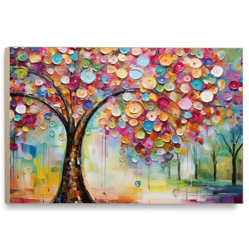 8714597661675 - Wandbild REINDERS Life Tree - colourful bunt (farbe bild(er) bunt) B140cm H100cm T31cm MDF Bilder 8714597661675 - Wandbild REINDERS Life Tree - colourful bunt (farbe bild(er) bunt) B140cm H100cm T31cm MDF Bilder