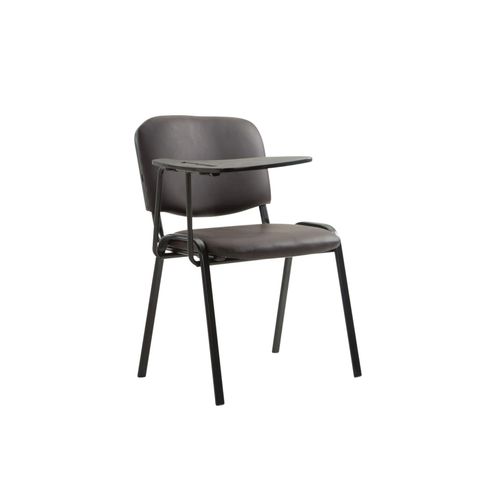 4251380409495 - Besucherstuhl KEN mit Klapptisch Robuster Konferenzstuhl mit gepolsterter Sitzfläche und Kunstlederbezug 4251380409495 - Besucherstuhl KEN mit Klapptisch Robuster Konferenzstuhl mit gepolsterter Sitzfläche und Kunstlederbezug