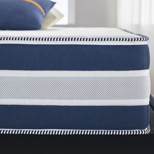 4250263738936 - RELAXX Gel Matratze 140x200 cm mit 3D Memory Foam - 7 Zonen 25cm Höhe H2 H3 - Wendbare Kaltschaummatratze mit optimaler Druckentlastung 4250263738936 - RELAXX Gel Matratze 140x200 cm mit 3D Memory Foam - 7 Zonen 25cm Höhe H2 H3 - Wendbare Kaltschaummatratze mit optimaler Druckentlastung