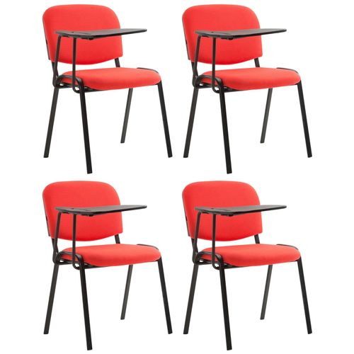 4251756458812 - 4er Set Stuhl Ken Mit Klapptisch Stoff I Gepolsterter Schulungsstuhl Mit Schreibtafel 4251756458812 - 4er Set Stuhl Ken Mit Klapptisch Stoff I Gepolsterter Schulungsstuhl Mit Schreibtafel