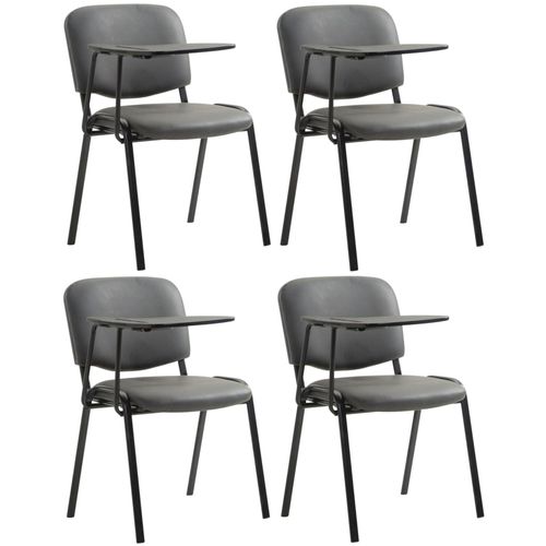 4251756459895 - 4er Set Stühle Ken Mit Klapptisch Kunstleder I Robuste Besucherstühle Mit Gepolsterter Sitzfläche 4251756459895 - 4er Set Stühle Ken Mit Klapptisch Kunstleder I Robuste Besucherstühle Mit Gepolsterter Sitzfläche
