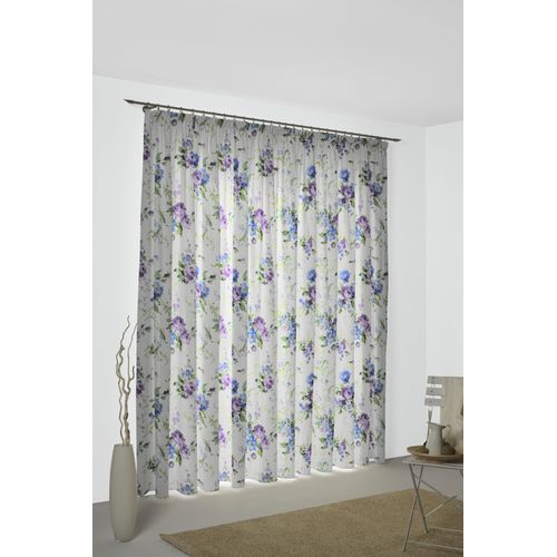 4004567322854 - Vorhang WIRTH Montrose Gardinen Gr 255 cm Multifunktionsband 142 cm bunt (blau lila) Esszimmergardinen