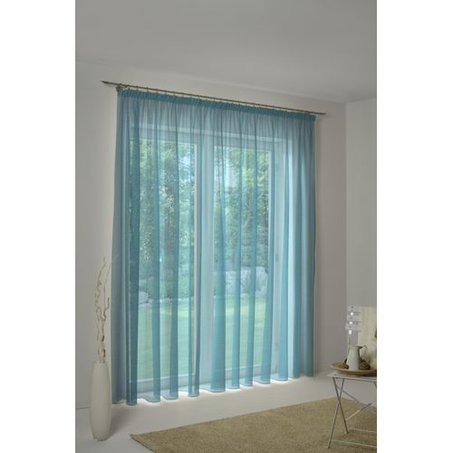 4004567154653 - Vorhang WIRTH LORCA Gr 1 blau (türkis) B132cm H150cm Obermaterial 66% Polyester 34% Baumwolle Gardinen