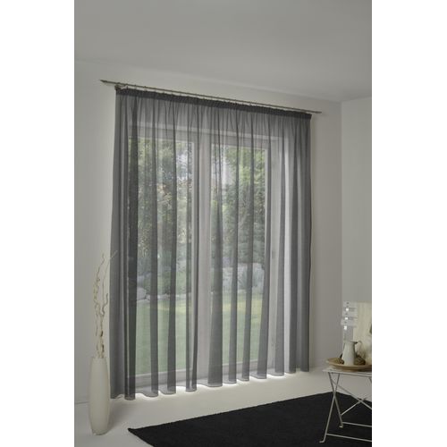 4004567154905 - Vorhang WIRTH LORCA Gr 4 schwarz B132cm H245cm Obermaterial 66% Polyester 34% Baumwolle Gardinen