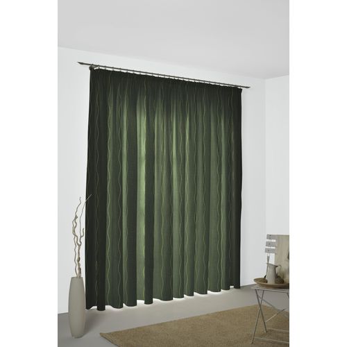 4004567302511 - Vorhang WIRTH Sepino Gardinen Gr 145 cm Multifunktionsband 132 cm grün Esszimmergardinen