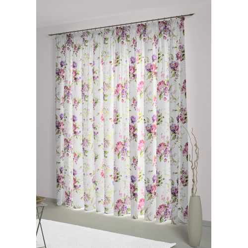 4004567322915 - Vorhang WIRTH Montrose Gr 1 bunt (rosé lila) Gardinen 145cm Multifunktionsband 142cm Polyester B142cm H145cm