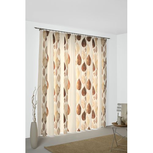 4004567322472 - Vorhang WIRTH Marek Gardinen Gr 255 cm Multifunktionsband 142 cm braun Esszimmergardinen