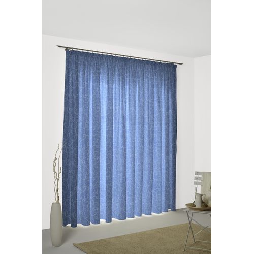 4004567110482 - Vorhang WIRTH Toco-Ranke Gardinen Gr 145 cm Kräuselband 132 cm blau Kräuselband Gardine