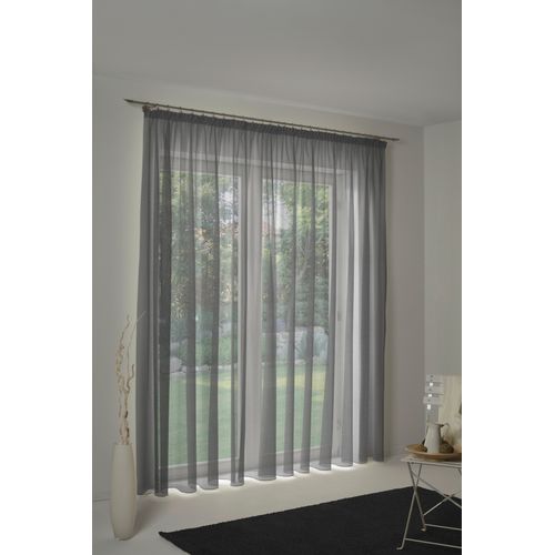 4004567154752 - Vorhang WIRTH LORCA Gr 1 grau B132cm H150cm Obermaterial 66% Polyester 34% Baumwolle Gardinen