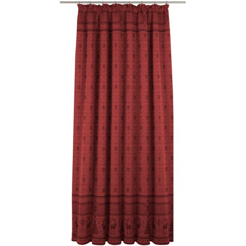 4004567255442 - Vorhang WIRTH Romo Gr 1 rot Gardinen 145cm Kräuselband 135cm Baumwolle Polyester B135cm H145cm