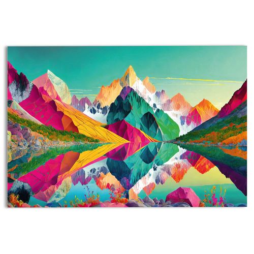 8714597655339 - Glasbild BRIGHT MOUNTAINS (BHT 78x116x120 cm) 8714597655339 - Glasbild BRIGHT MOUNTAINS (BHT 78x116x120 cm)
