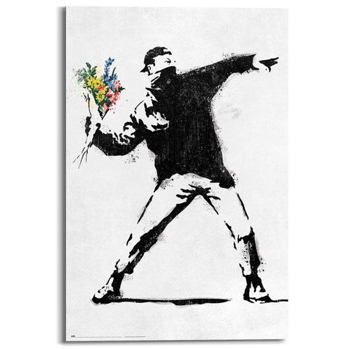 8714597656411 - Bild BANKSY FLOWER BOMBER (BHT 60x90x2 cm)