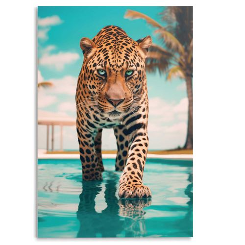 8714597655667 - Glasbild POOL TIGER (BHT 78x116x120 cm) 8714597655667 - Glasbild POOL TIGER (BHT 78x116x120 cm)