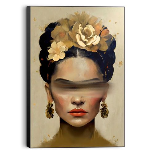 8714597656718 - Wandbild REINDERS Frida Paint Stripe gold (farbe bild(er) gold) B60cm H90cm T3cm MDF Bilder
