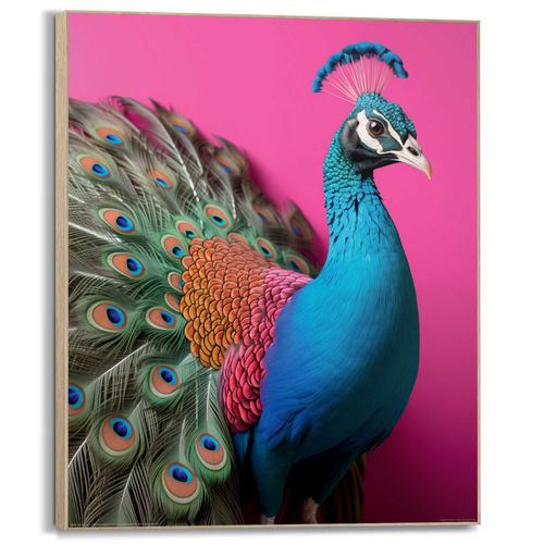 8714597656855 - Bild PINK PEACOCK (BHT 50x40x3 cm) 8714597656855 - Bild PINK PEACOCK (BHT 50x40x3 cm)